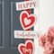 Glitzhome® 35.75" Valentine's Wooden Heart & Love House Porch Décor